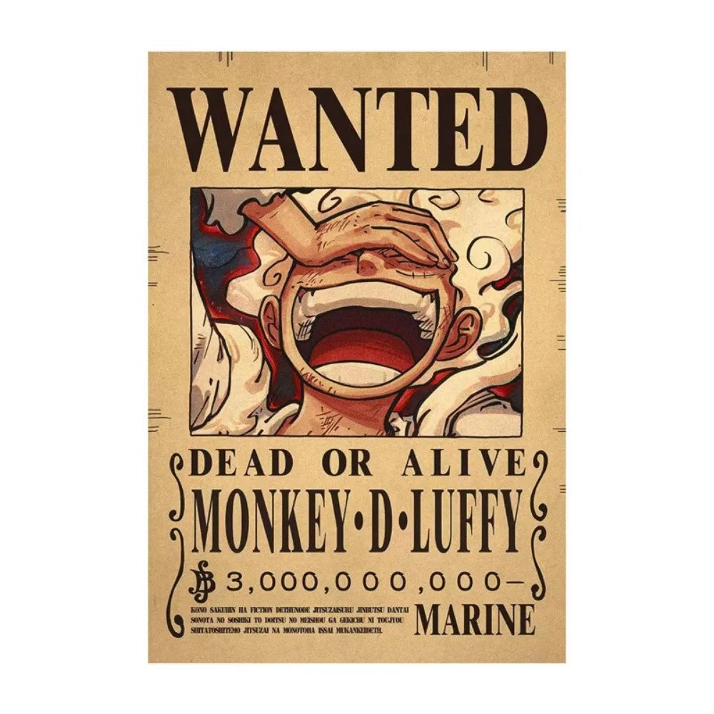 Anime One Piece Bounty Wanted Posters