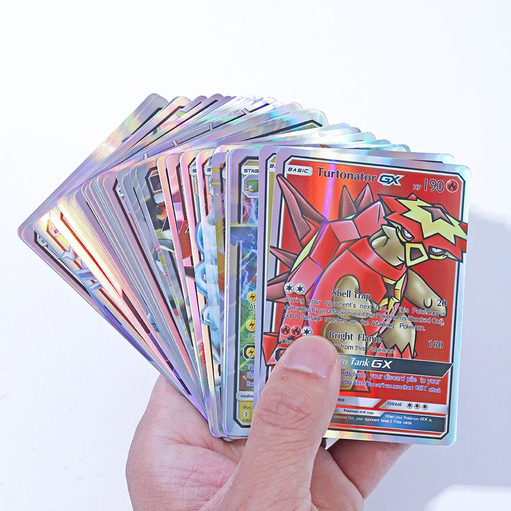 20Pcs English Pokemon Cards GX Tag Team Vmax EX Mega Shining Game Battle