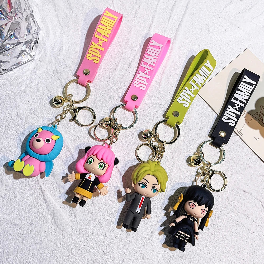 Anime SPY×FAMILY Keychain Loid Forger Anya Forger Yor Forger Action Figures Keyring