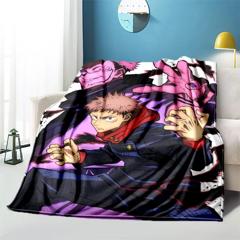 Jujutsu Kaisen Anime Plush Bed / Picnic Thin Blankets