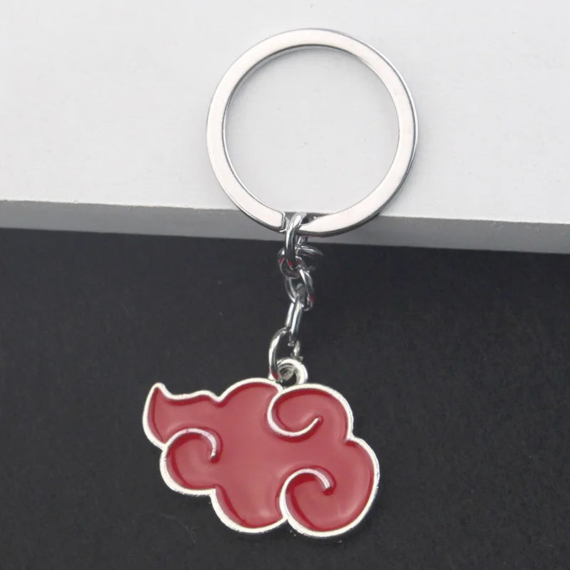 Anime Akatsuki Red Cloud Keychain Uchiha Itachi Obito