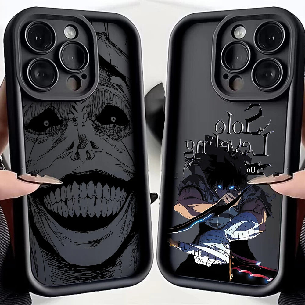 Anime Solo Leveling Phone Case for IPhone 16 15 14 13