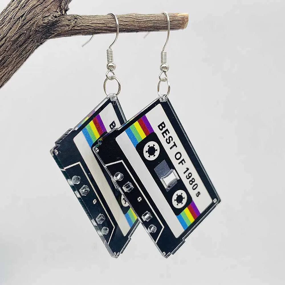 Magnetic Tape Acrylic Earrings Charms Fashion Jewelry