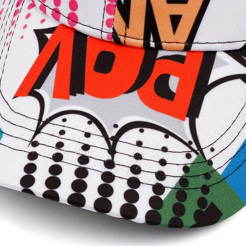 Graffiti Baseball Caps For Men Women Fashion Letter Print Snapback Hat