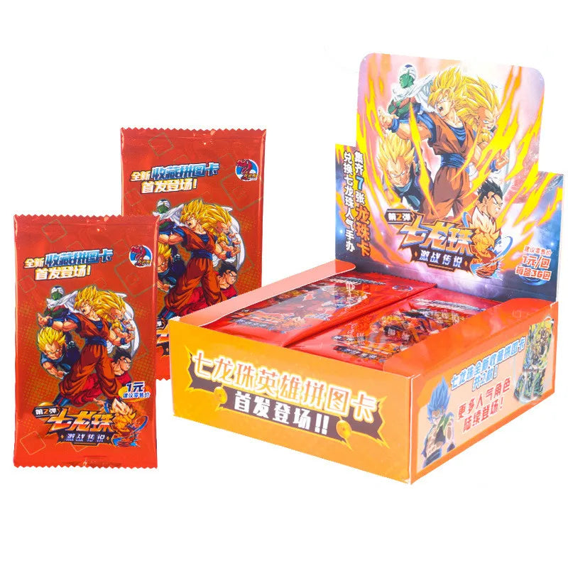 Dragon Ball Card Shiny Son Goku Saiyan Vegeta Trading Proxy Flash Cards