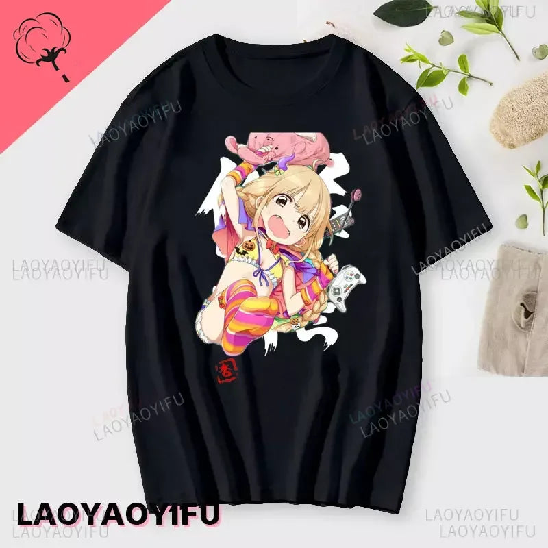 If You Work You Lose - Anzu Futaba Version T-Shirt Anime Cotton T-shirt