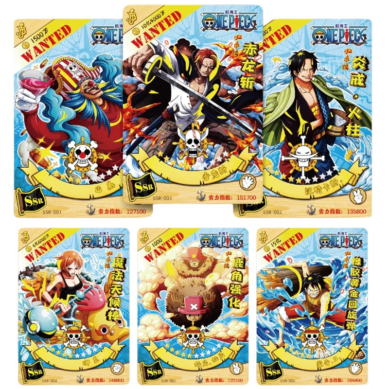 New Anime One Piece Cards Nami Luffy SR SSR Card Trading Battle Box