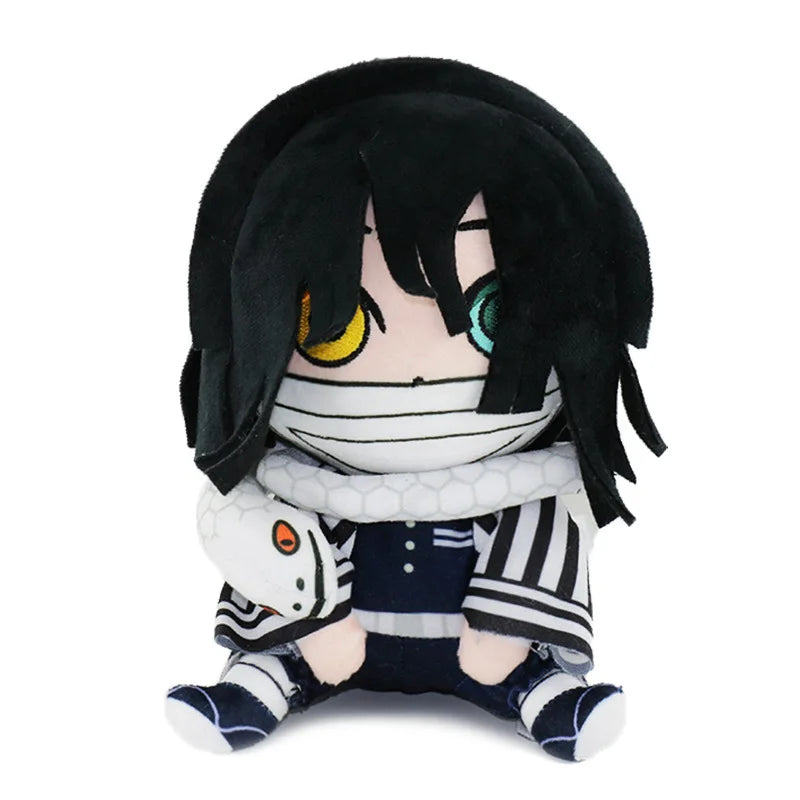 20cm Anime Demon Slayer Plush Figure Kyoumei Iguro Obanai Sanemi Uzui Tengen Doll Stuffed Plush