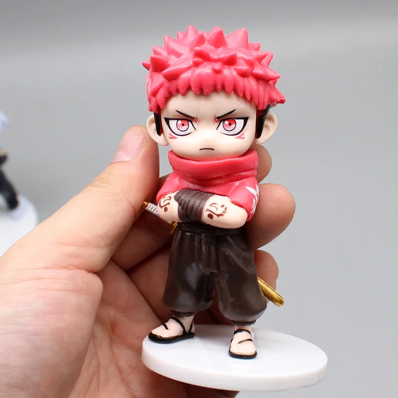 7pcs/set Jujutsu Kaisen Figures Nanami Kento Satoru Gojo Mahito Fushiguro Megumi Itadori Yuji