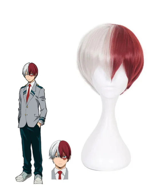 My Hero Academia School Uniform Cosplay – Midoriya & Todoroki Unisex Set + Wig