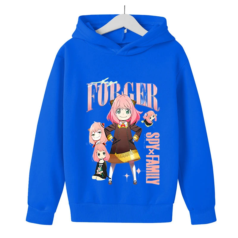 Children's Spring and Autumn Hoodies, Boys and Girls, Casual Jogging, Hooded Sweater, 2-12 Year Old Printed