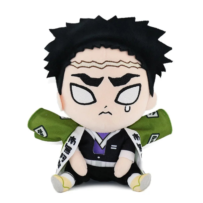 20cm Anime Demon Slayer Plush Figure Kyoumei Iguro Obanai Sanemi Uzui Tengen Doll Stuffed Plush