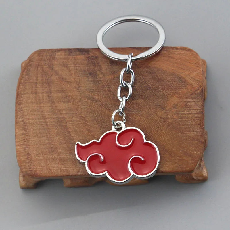 Anime Akatsuki Red Cloud Keychain Uchiha Itachi Obito