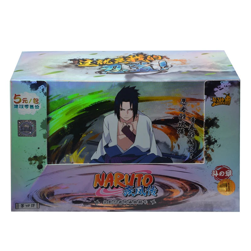 KAYOU Original Naruto Cards Uzumaki Sasuke Ninja Game Cards Box Flash Cards