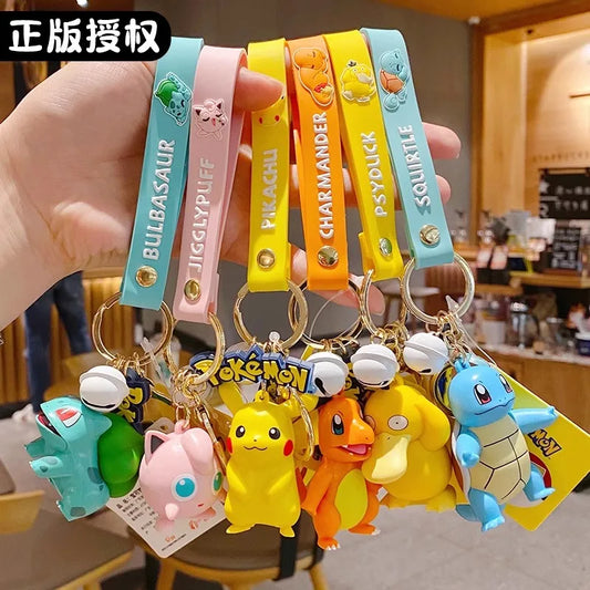 Pokemon Keychain Pikachu Bulbasaur Jigglypuff