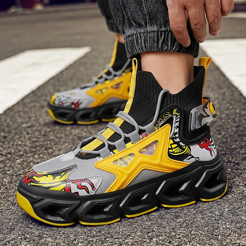 SkyBurst Sneakers: Speedcore Style