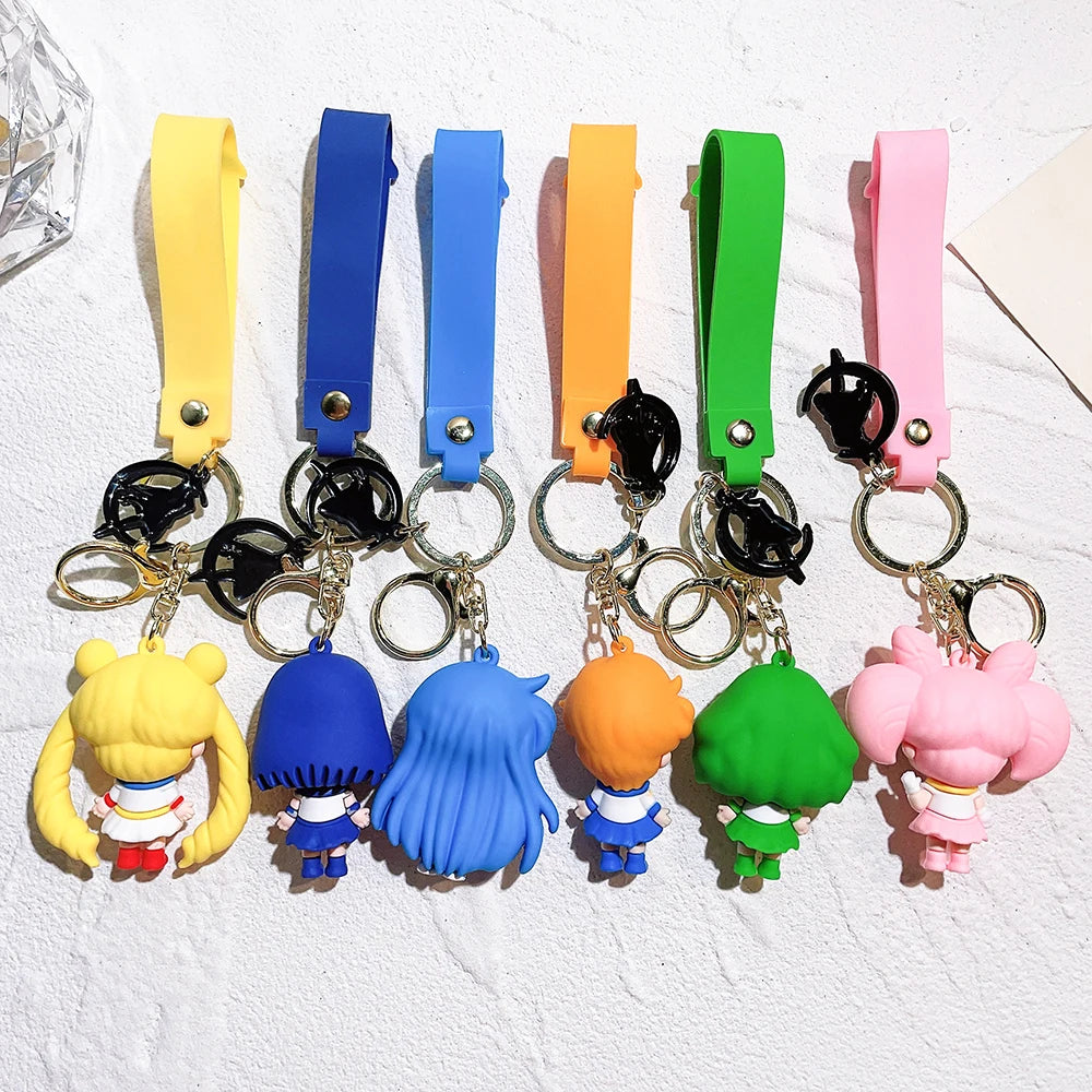 Anime Sailor Moon Keychain Cute Figure Doll Bag Pendant