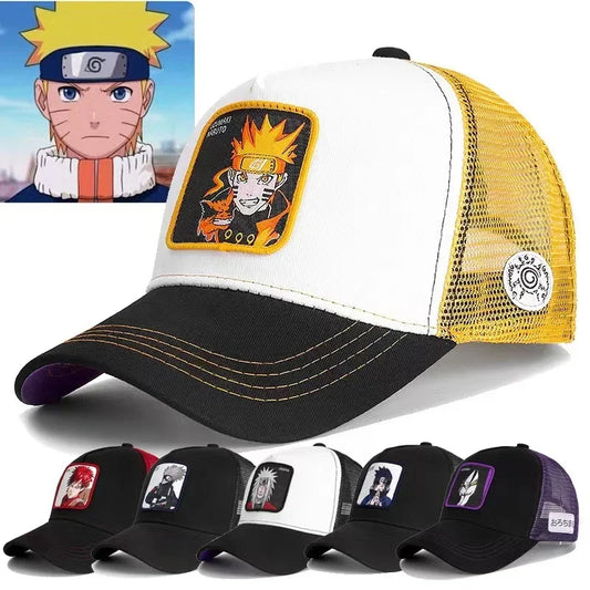 Anime Summer Naruto Mesh Cap Men and Women Baseball Fashion Patch Trucker Cap