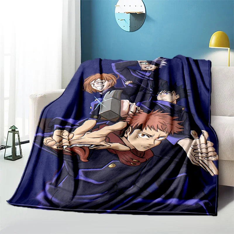 Jujutsu Kaisen Anime Plush Bed / Picnic Thin Blankets