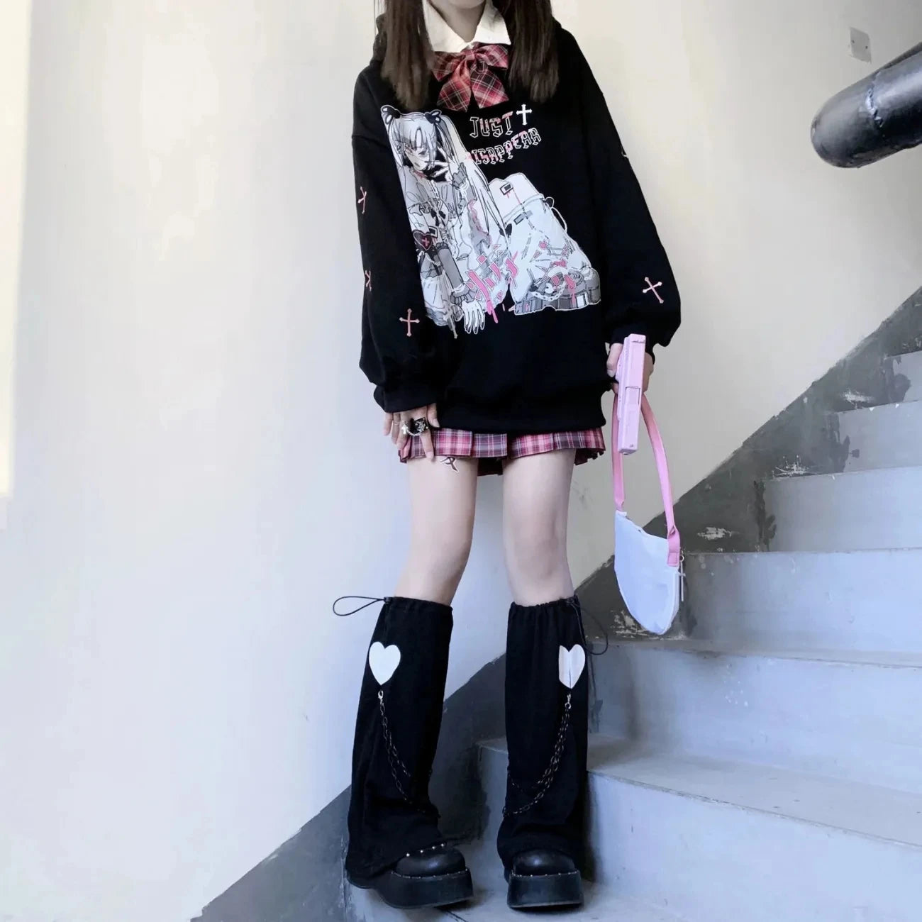 Harajuku Oversized Female Graphic Anime Hoodie Women Tops