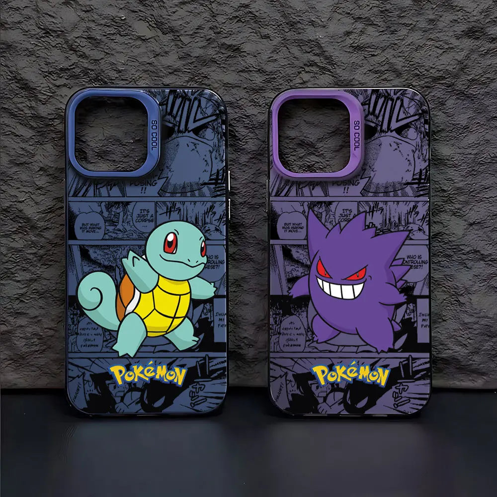 Anime Pokémons Hot Pikachus Phone Case For iPhone 15 14 13 12 11 Pro Max X XR XSMAX 8 7 Plus Candy Matte Shockproof Back Cover