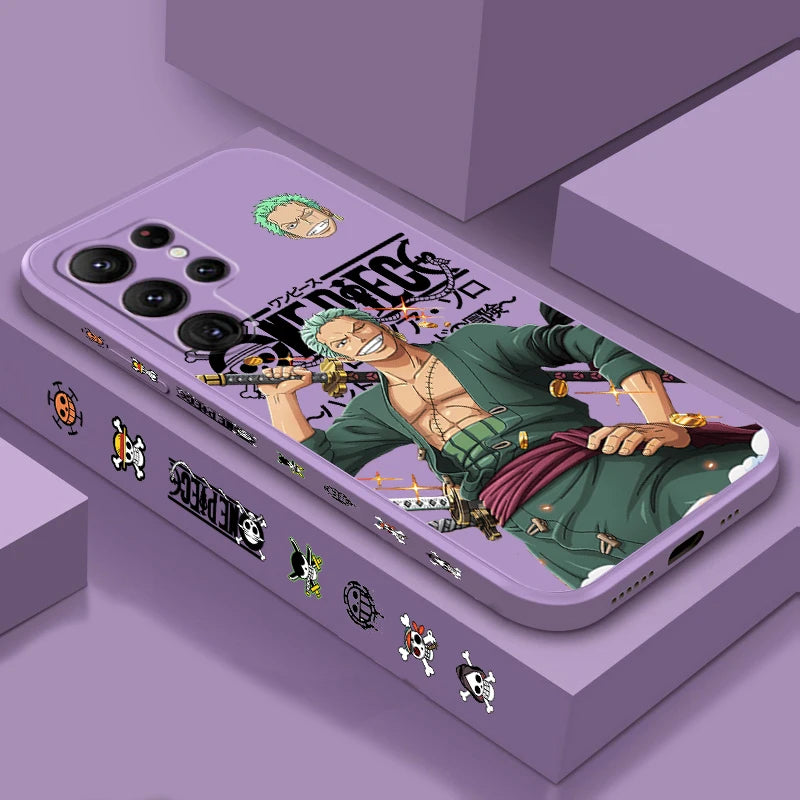 One Piece Luffy Zoro Cool Liquid Left Rope For Samsung Galaxy