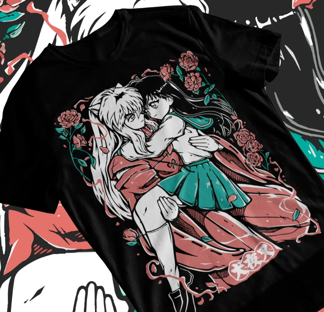 Inuyasha Sesshomaru T-shirt Red Moon Inu Yasha