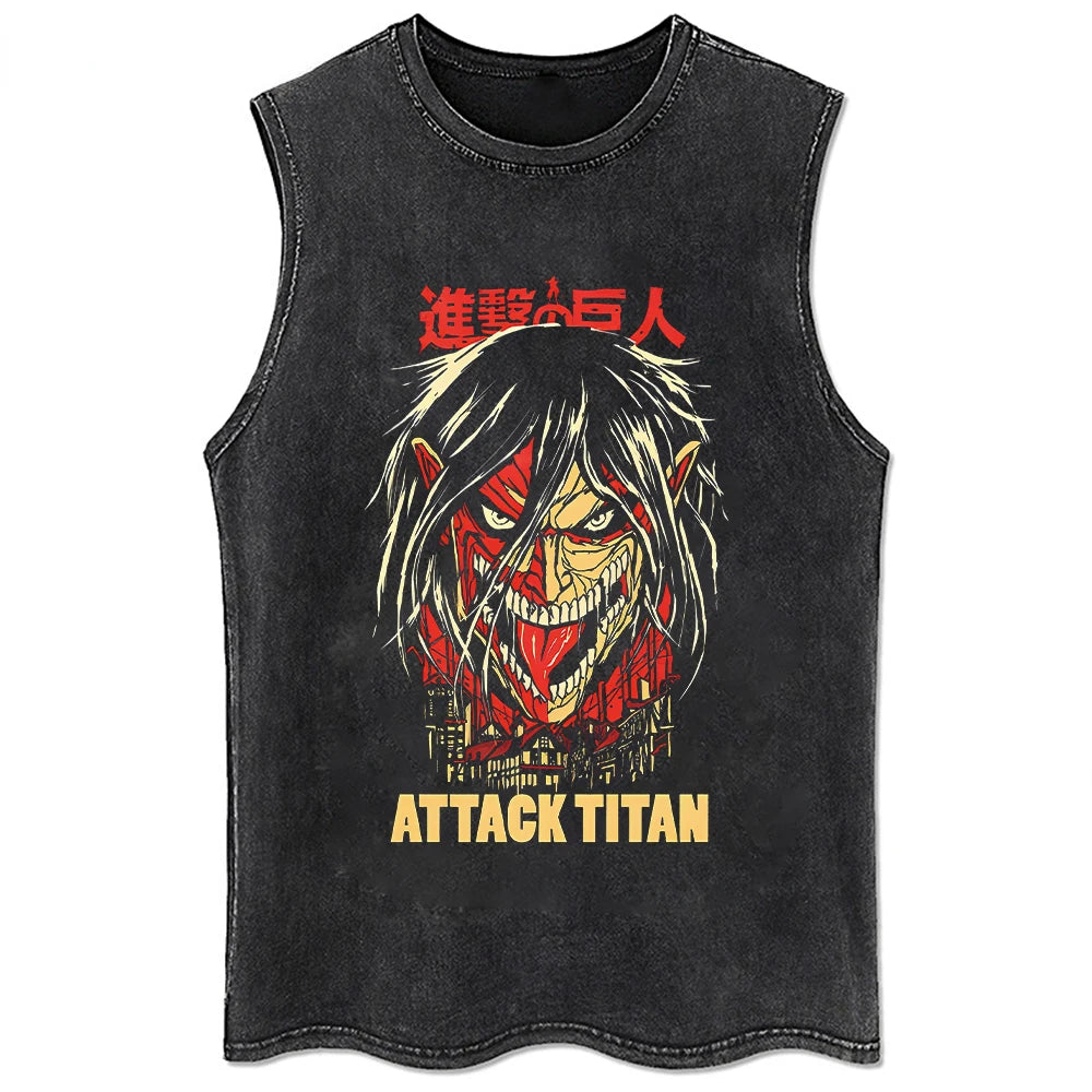 Titan Slayer Drip Tee: Vintage Recon Style