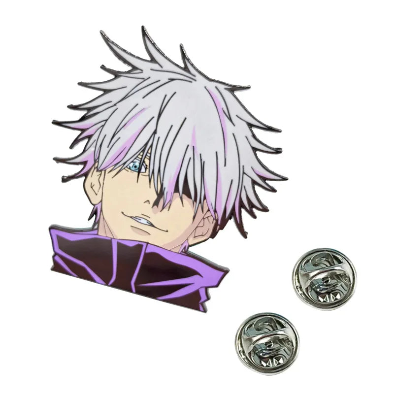 Jujutsu Kaisen Satoru Gojo Brooch Anime Jewelry Enamel pin Backpack