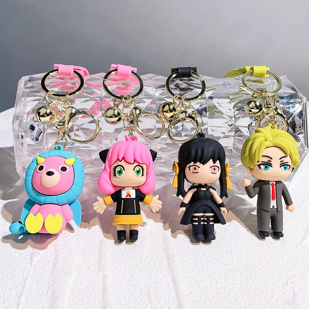 Anime SPY×FAMILY Keychain Loid Forger Anya Forger Yor Forger Action Figures Keyring