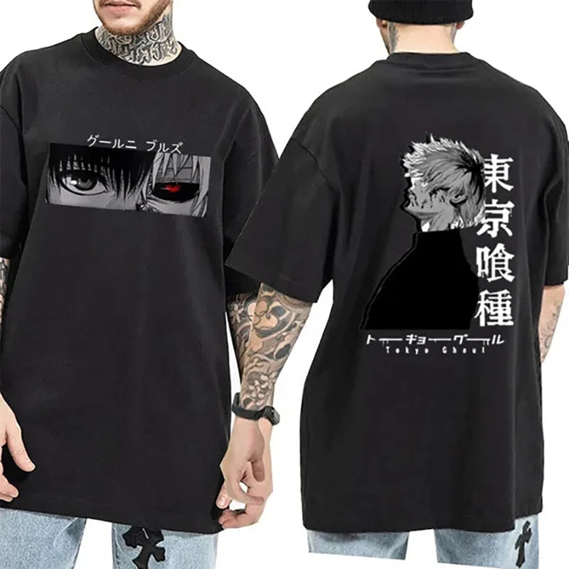 Anime Kaneki Ken T Shirt Printed Short Sleeve