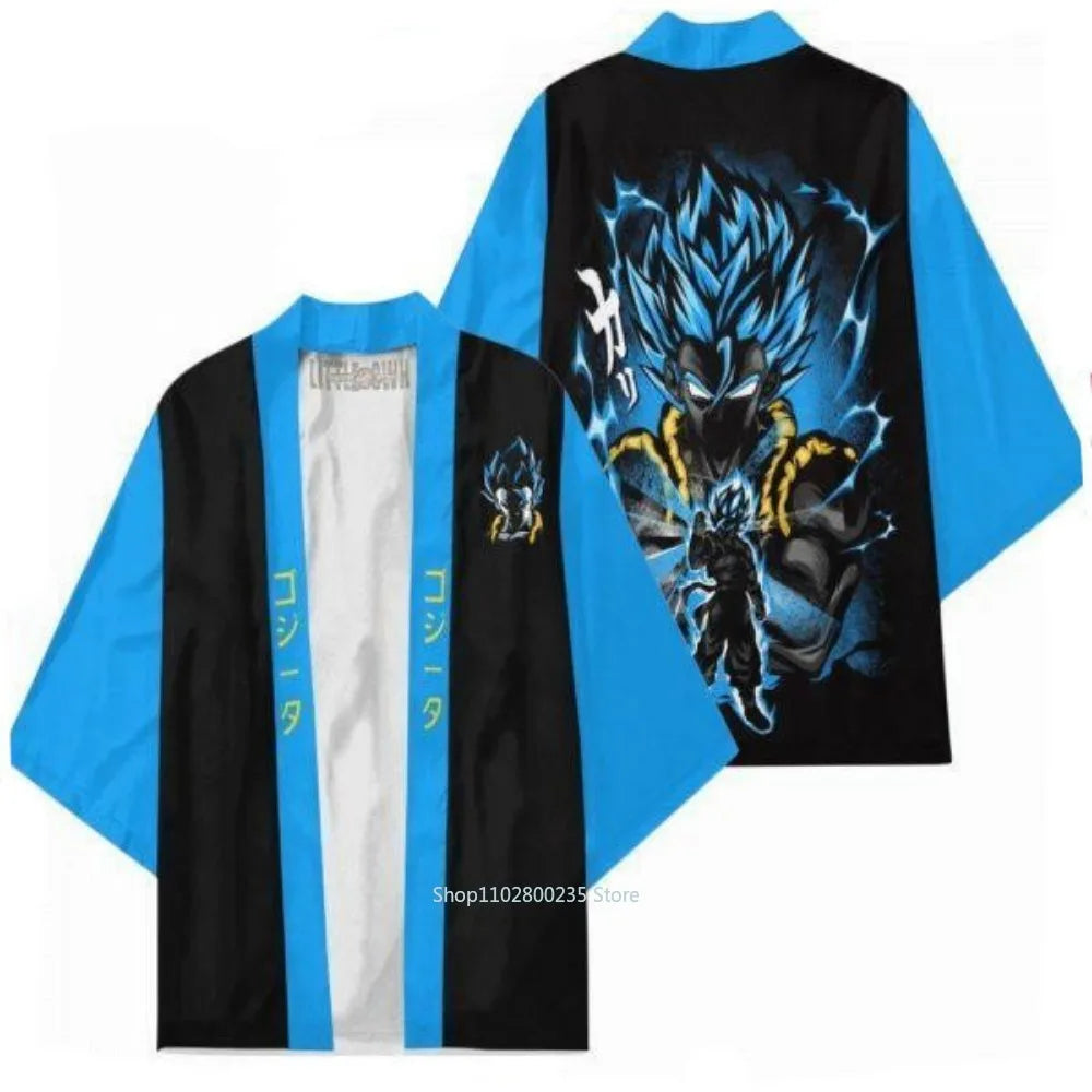 Anime Dragon Ball Son Goku Cosplay Kimono Casual Cape