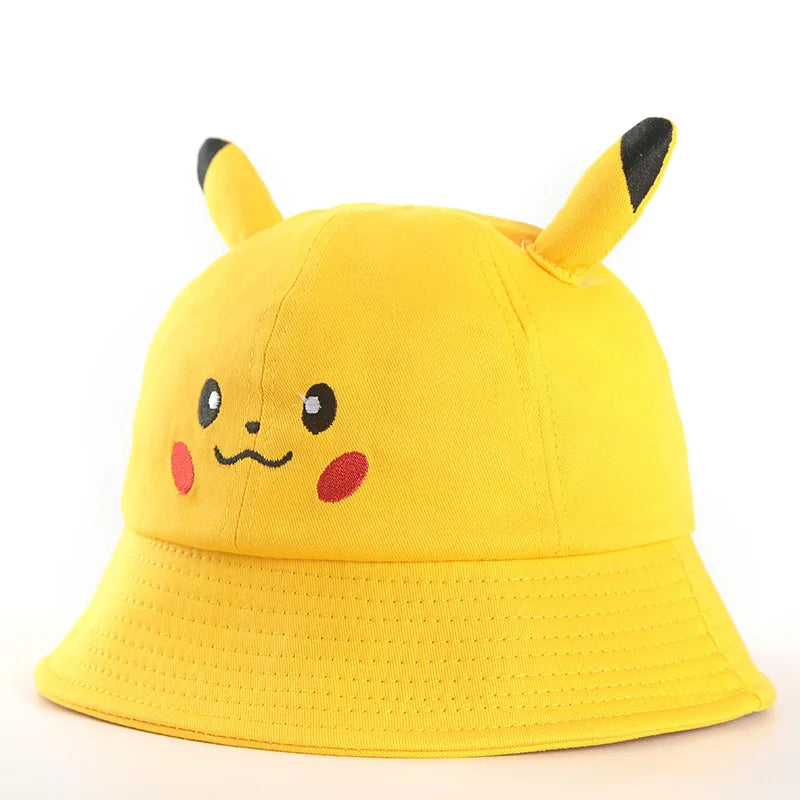 Pikachu Printed Fisherman Hat Japanese Anime Pokemon