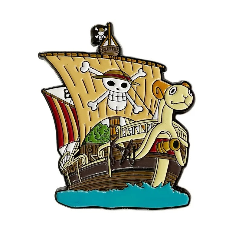 Pirate Emblem Pins: Luffy & Law Edition