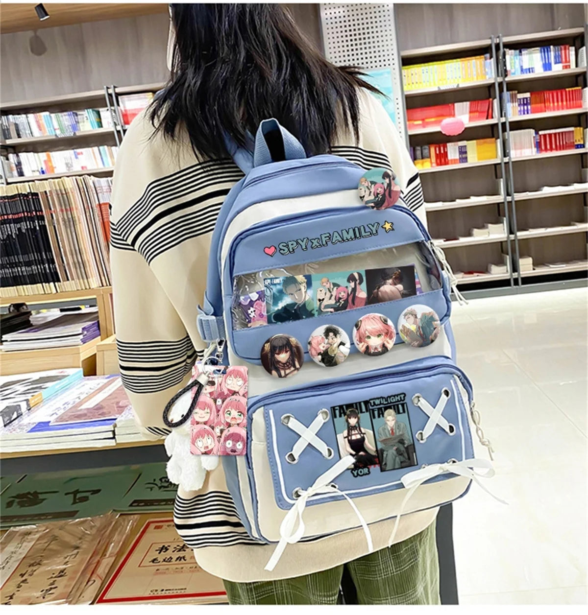 Japanese Anime Backpack Comics Spy Family