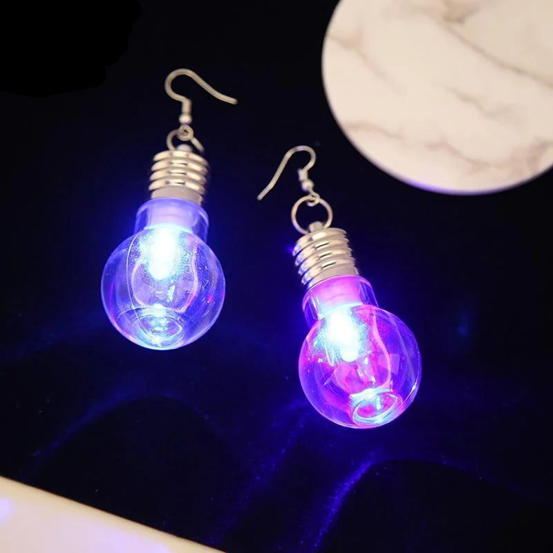 1pair Light Bulb pendant earring