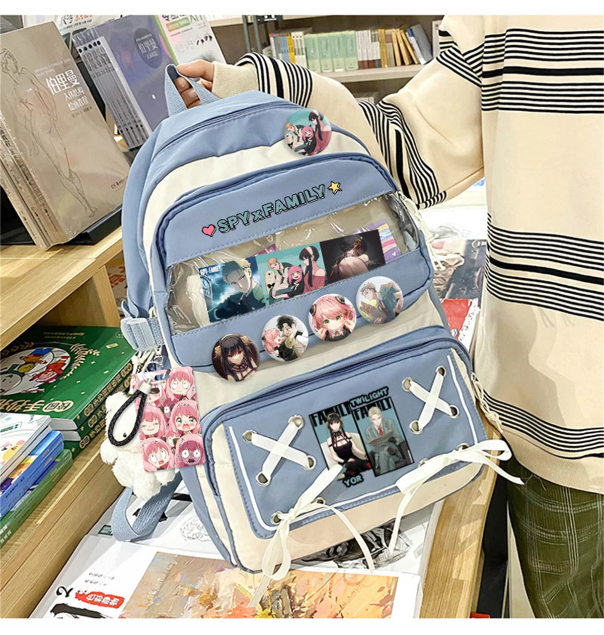 Japanese Anime Backpack Comics Spy Family