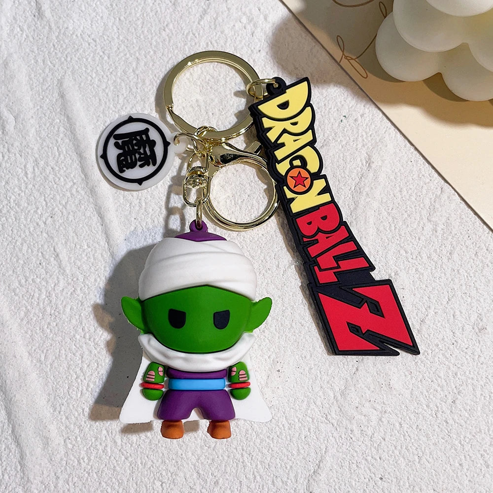 Dragon Ball Keychain Pendant Goku Creative Dragon Ball Anime Figure Vegeta Kawaii Doll Backpack Pendant Accessories Car Keychain