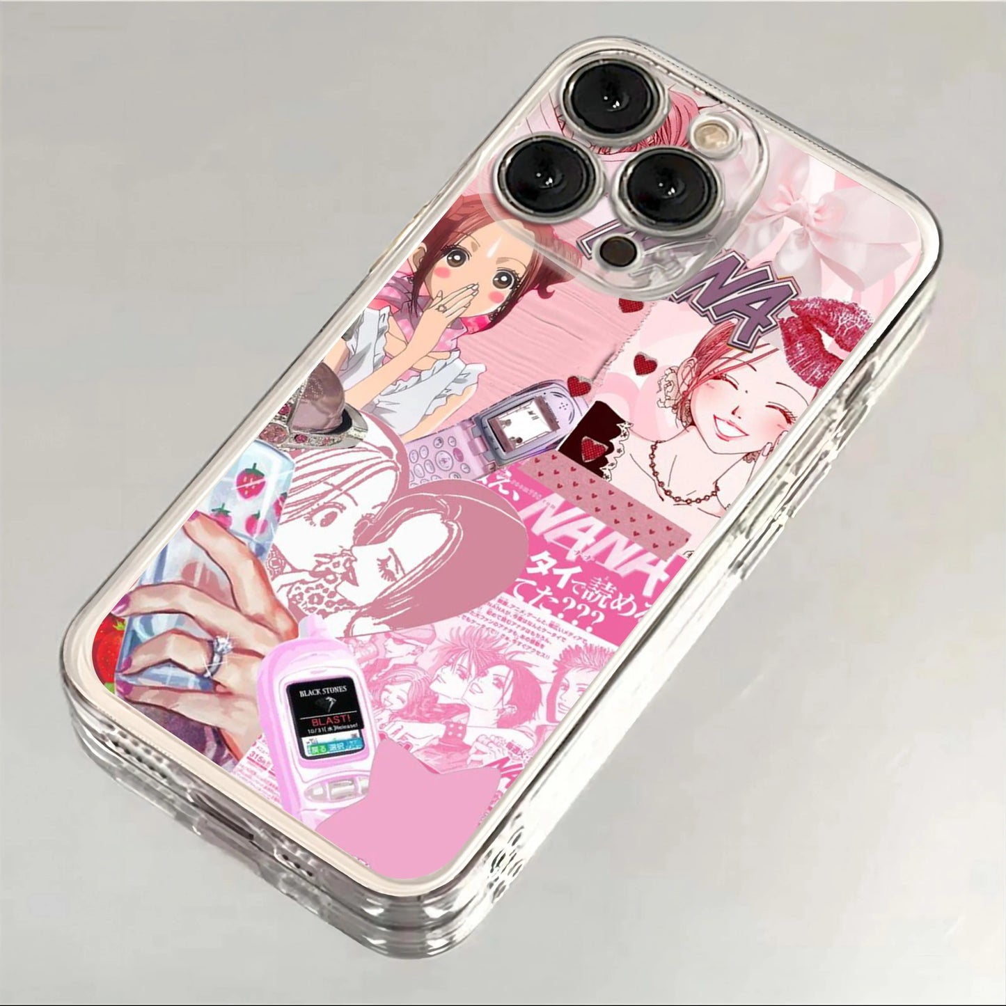 Anime Nana Osaki Line Phone Case For iPhone 15 14 13 12 11 Mini Pro Max X XR XSMax 6S 6 7 8 Plus SE20 luxury Transparent Cover