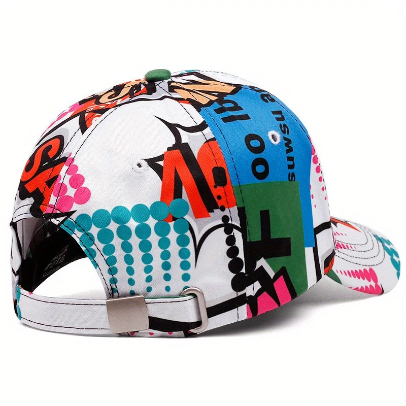 Graffiti Baseball Caps For Men Women Fashion Letter Print Snapback Hat