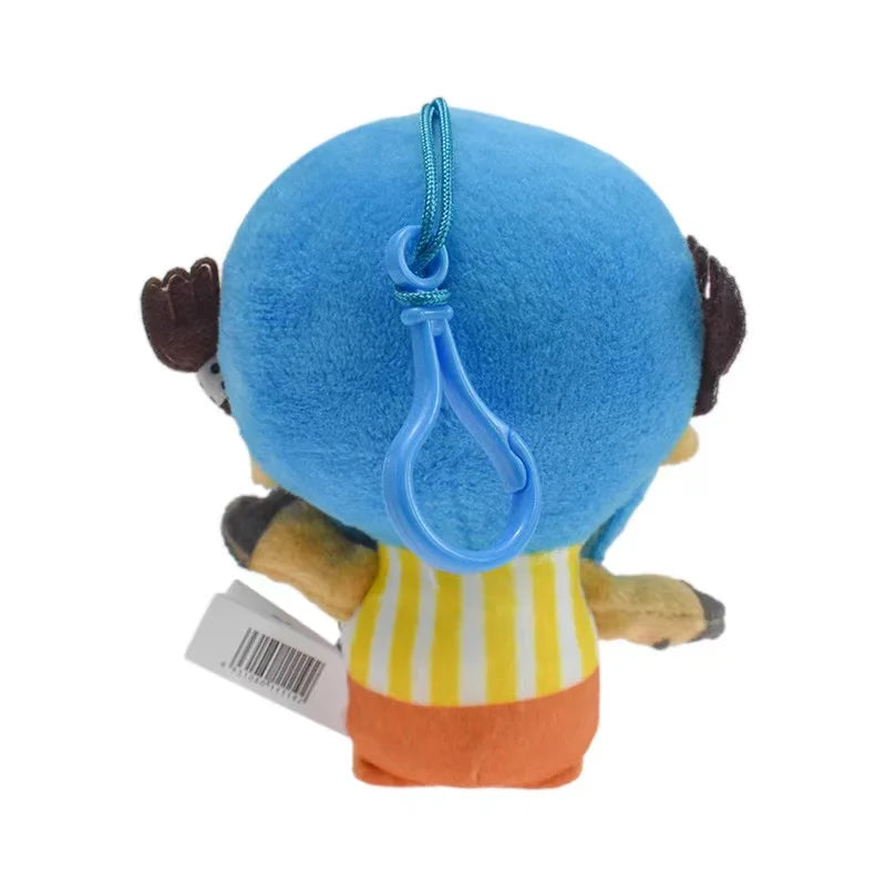 12cm/4.72in One Piece Original Kawaii Plush Keychain Chopper Soft Stuffed Plush Doll Keychain Handbag Ornaments