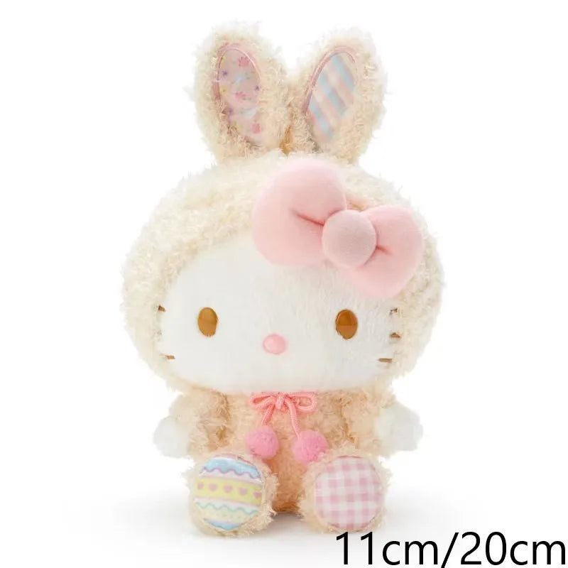 Sanrio Plush Kawaii Hello Kitty My Melody Room Decor Kuromi Plushie Cinnamoroll Doll Plush Keychain