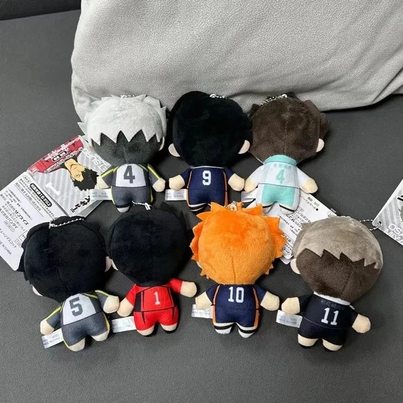 10cm Mini Haikyuu Plush Volleyball Stuffed Hinata Shoyo Tobio Kageyama Yu Nishinoya Plush Pendant Keychain