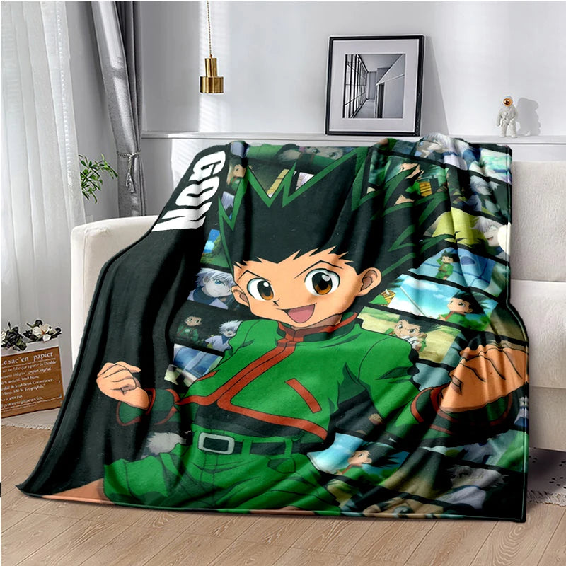 HUNTER X HUNTER Throw Blanket Anime Soft Cover Lightweight Warm Blankets