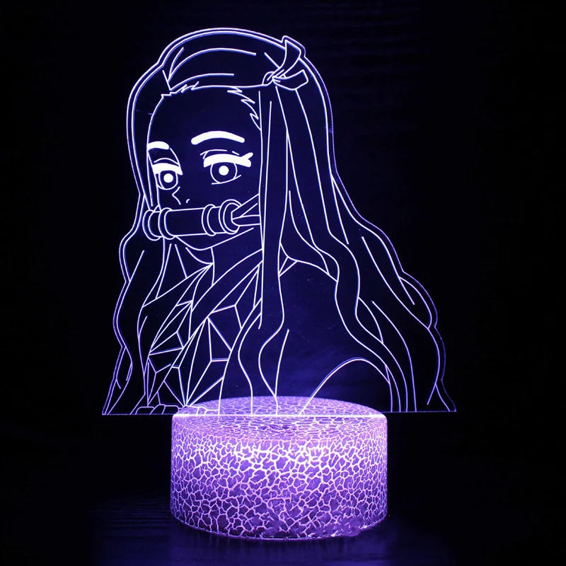 Demon Slayer Nezuko Tanjirou Zenitsu 3D Night Lights