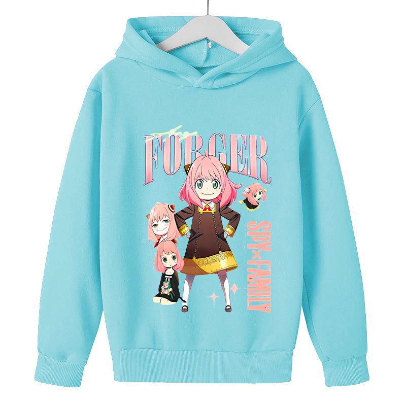 Children's Spring and Autumn Hoodies, Boys and Girls, Casual Jogging, Hooded Sweater, 2-12 Year Old Printed