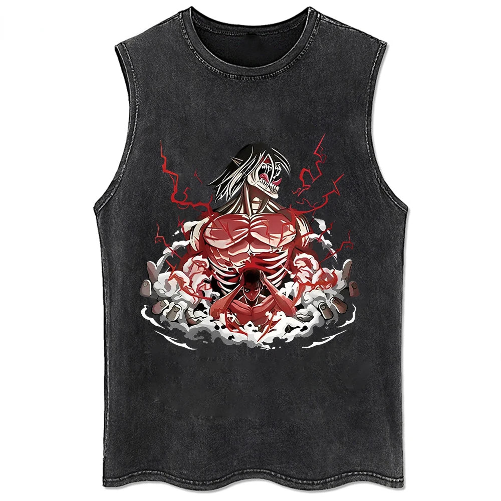 Titan Slayer Drip Tee: Vintage Recon Style
