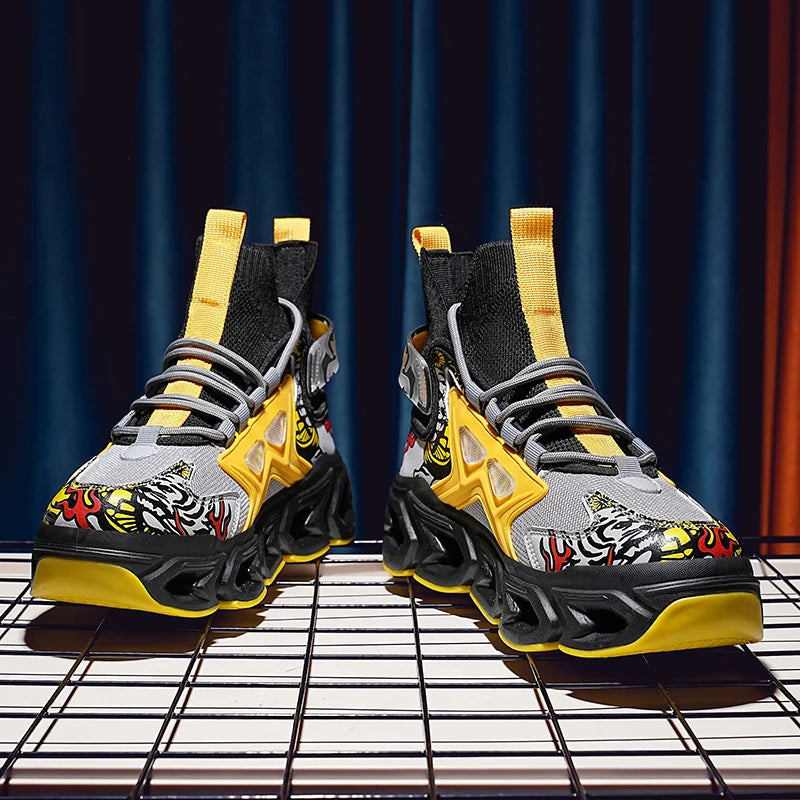 SkyBurst Sneakers: Speedcore Style
