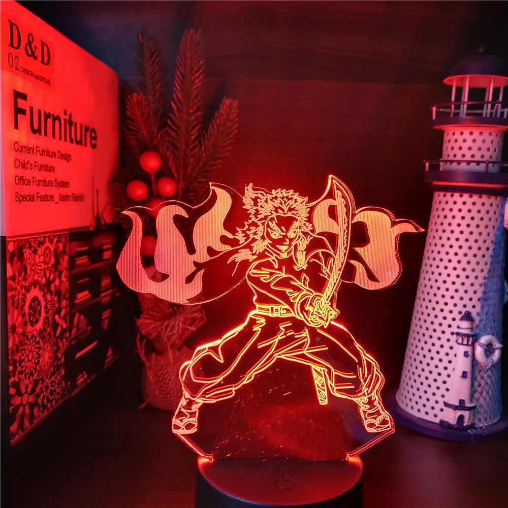 Demon Slayer Nezuko Tanjirou Zenitsu 3D Night Lights