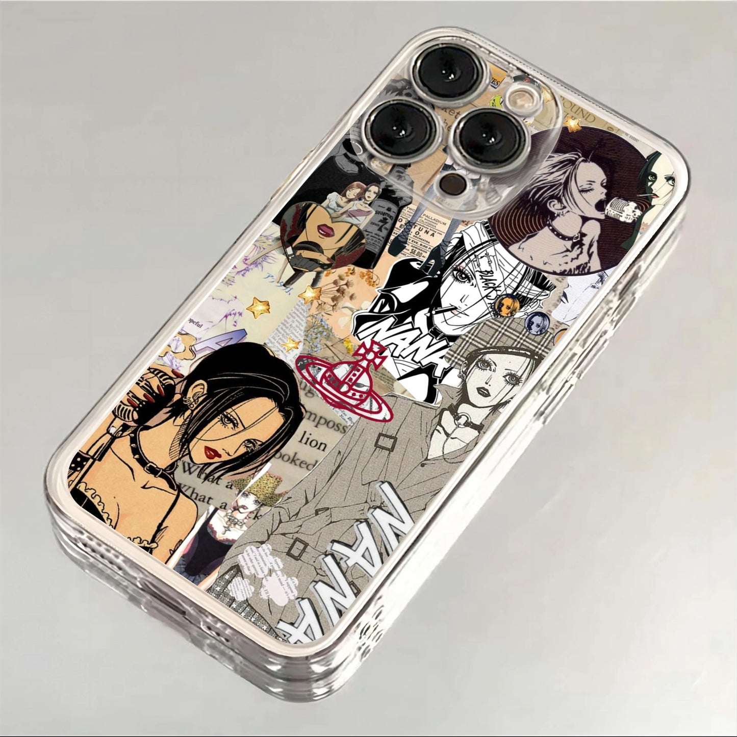 Anime Nana Osaki Line Phone Case For iPhone 15 14 13 12 11 Mini Pro Max X XR XSMax 6S 6 7 8 Plus SE20 luxury Transparent Cover